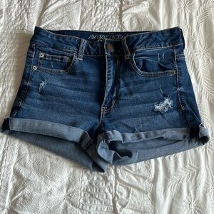 American Eagle hi-rise shortie shorts